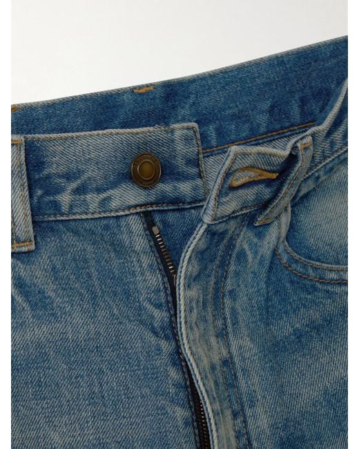 Saint Laurent Blue High-Rise Bootcut Jeans