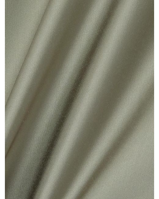 Rick Owens Green Long Coda Charmeuse Maxi Skirt