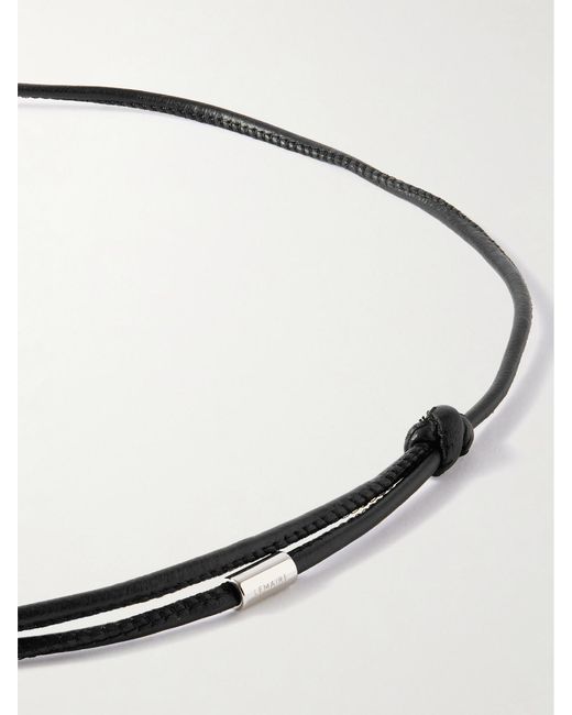 Lemaire White Beluga Gua Sha Aragonite Cord Necklace