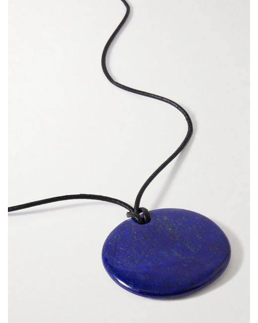 Sophie Buhai Blue Full Moon, Cord And Lapis Lazuli Necklace