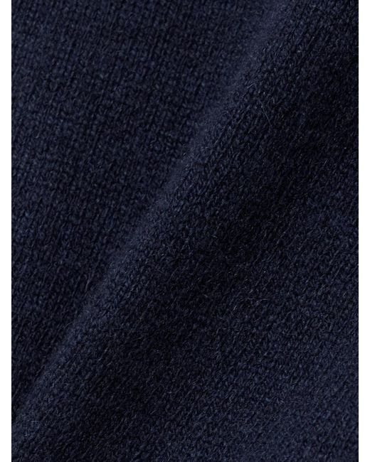 The Elder Statesman Blue Kaschmirpullover
