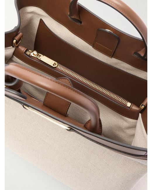 Bally Natural Deco Daily Tote Aus Canvas Mit Lederbesätzen