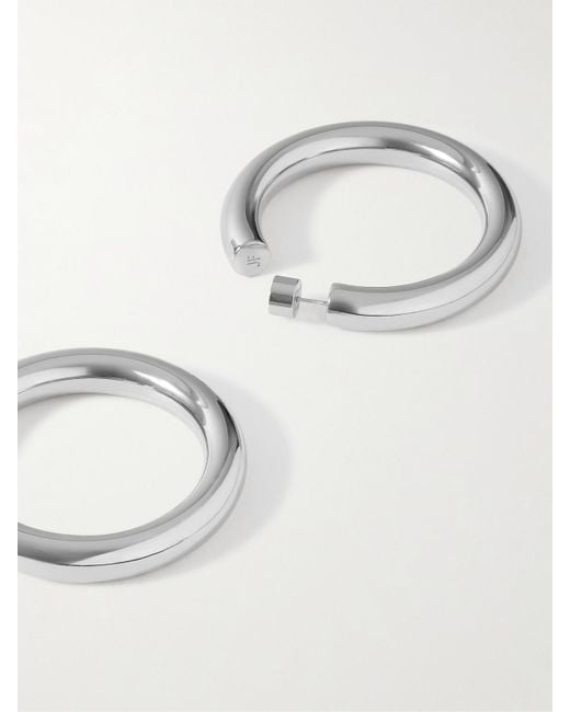 Jennifer Fisher Natural Jamma Baby-Plated Hoop Earrings