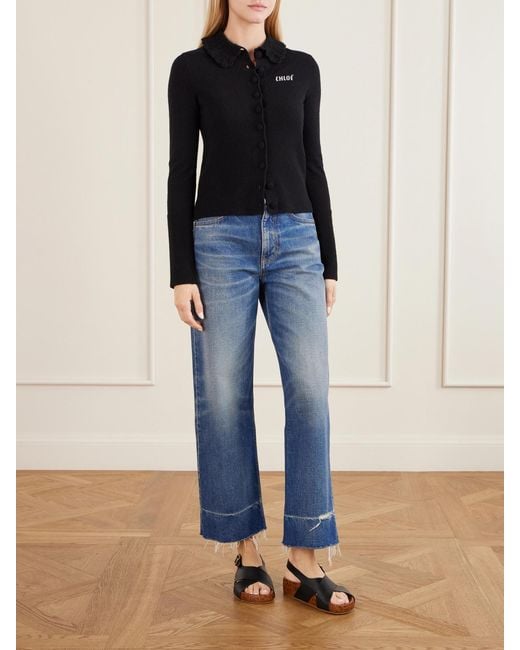 Chloé Black Leather Sandals