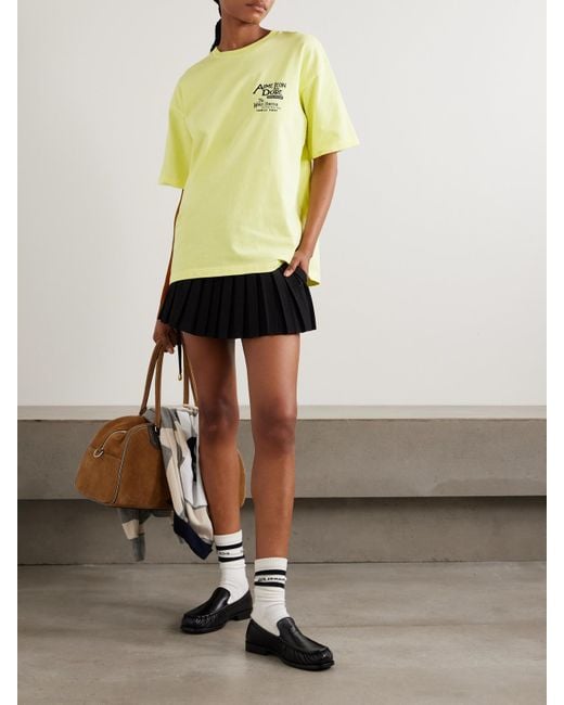 Aimé Leon Dore Yellow Dynasty Printed Cotton-Jersey T-Shirt