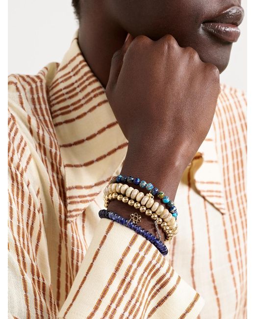Sydney Evan Blue Cosmos 14-Karat, Sapphire And Diamond Bracelet
