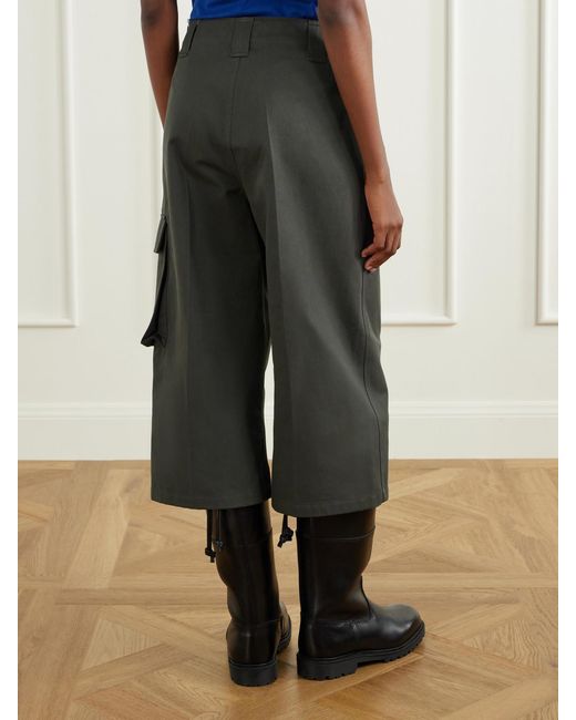 Rier Gray Garment-Dyed Cotton-Twill Shorts