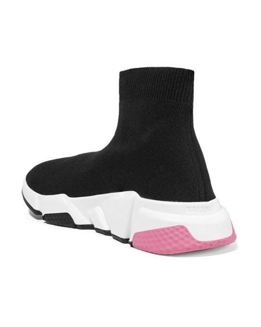 balenciaga black and pink trainers