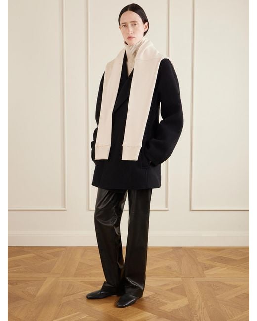 Totême  Natural Cotton-Jersey Scarf