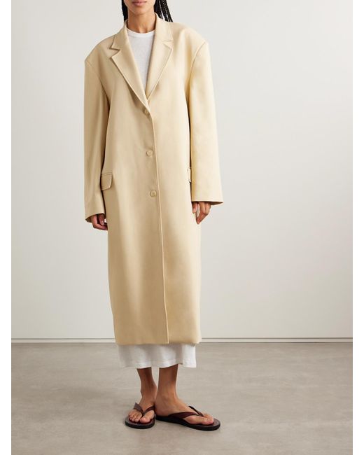 Frankie Shop Natural Tribeca Oversized-Mantel Aus Webstoff
