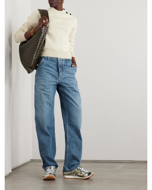 Bottega Veneta Blue Wide-Leg Jeans
