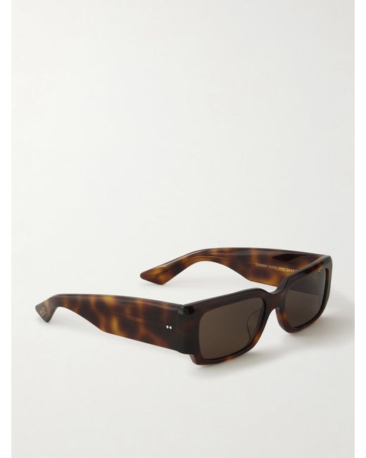 Oliver Peoples Brown Khaite 1995C Square-Frame Acetate Sunglasses