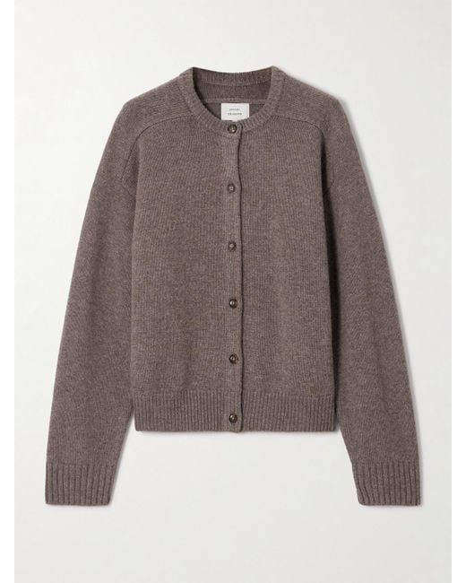 Loulou de Saison Brown Aidar Cardigan Aus Einer Merinowoll-Kaschmirmischung