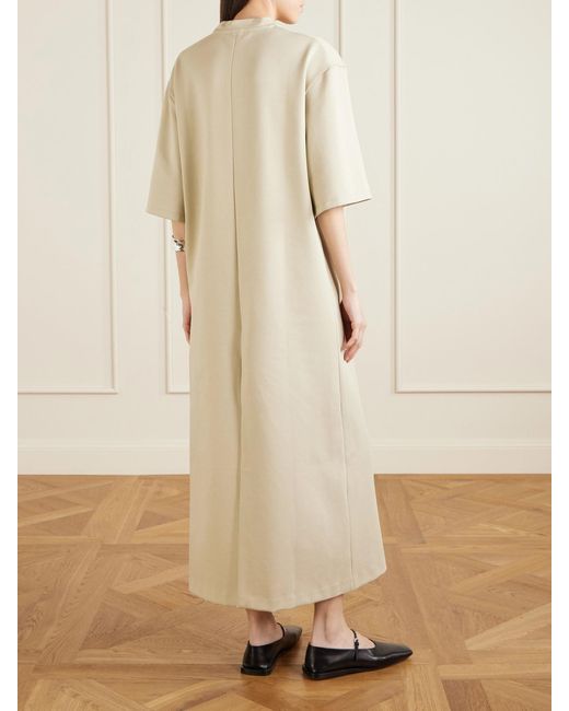 Wardrobe NYC Natural Stretch-Cotton Jersey Midi Dress