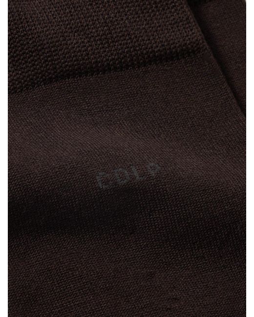 CDLP Black Set Aus Sechs Paar Socken Aus Einer Baumwollmischung Mit Intarsienmotiv