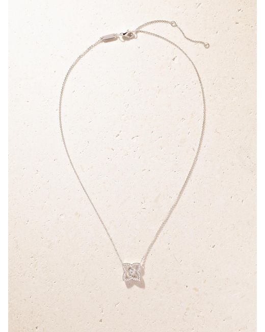 De Beers London Natural Lotus By De Beers 18-Karat Diamond Necklace