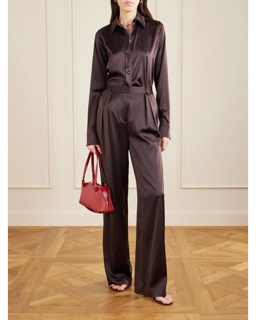 Neous Red Aries East West Leather Tote