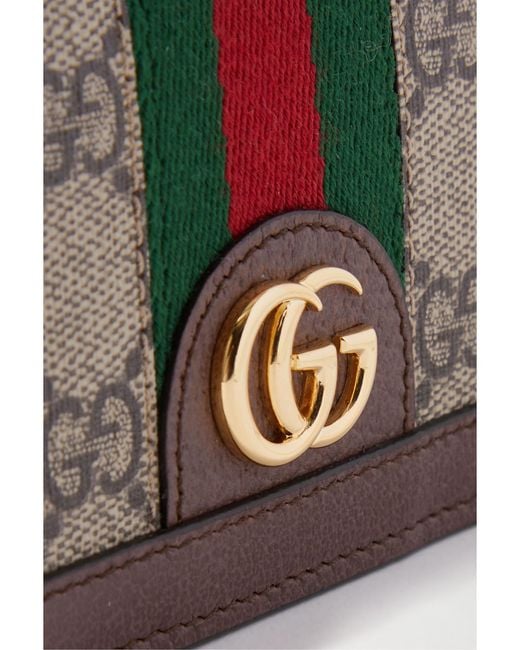 Gucci Brown Mini Wallet Gg Accessories