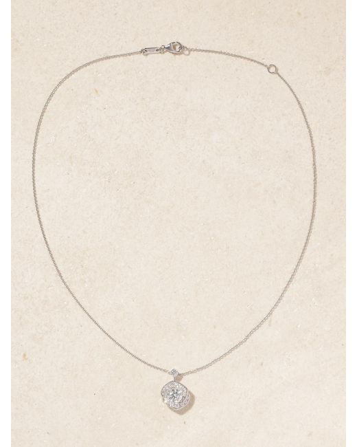 David Morris Natural Frozen Kiss 18-Karat Diamond Necklace