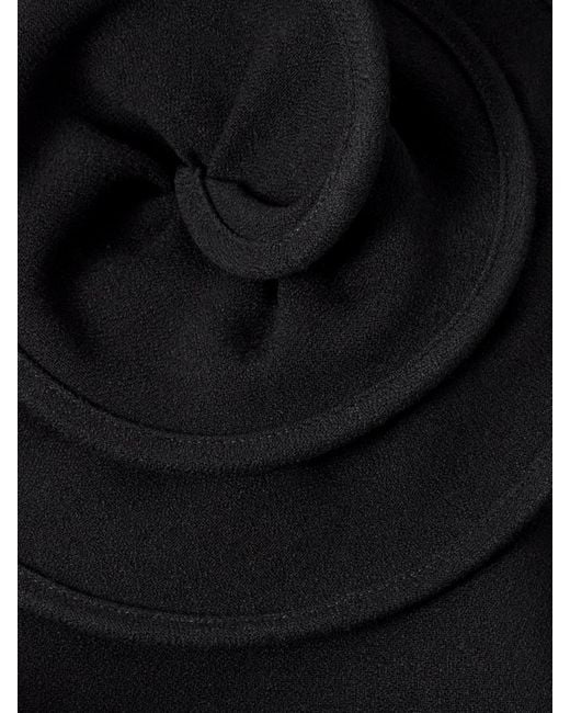 Mini-Robe Dos Ouvert En Crêpe Magda Butrym en coloris Black