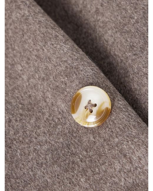 Manteau Oversize À Double Boutonnage En Laine Et Cachemire Mélangés Borneo Loulou de Saison en coloris Gray