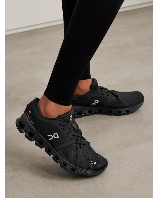On Shoes Black Cloud X 4 Sneakers Aus Recyceltem Mesh