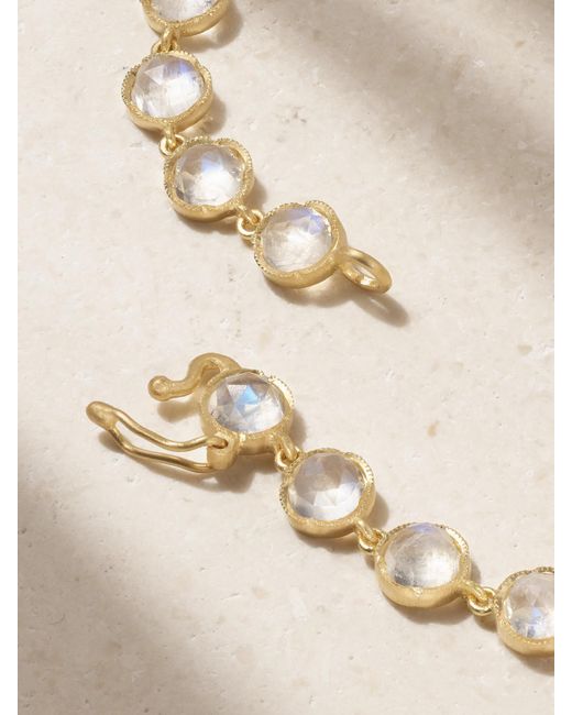 Irene Neuwirth Metallic Classic 18-Karat Moonstone Bracelet