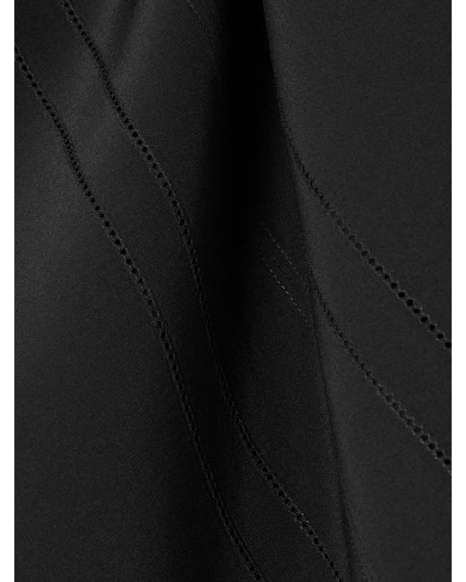 Blouse En Crêpe De Chine De Soie Rivoli Joseph en coloris Black