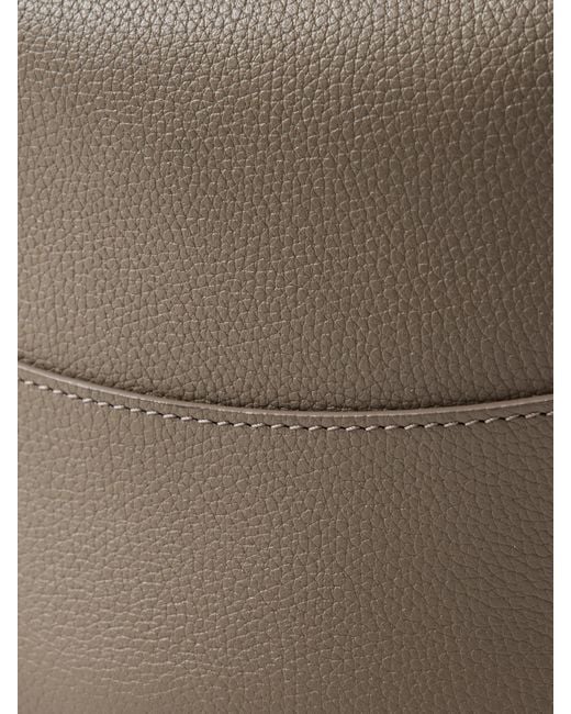 The Row Brown Jouve Textured-Leather Shoulder Bag