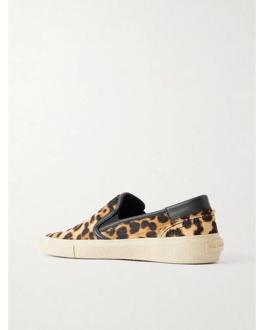 Nili Lotan Multicolor Serge Animal-Print Calf Hair Sneakers