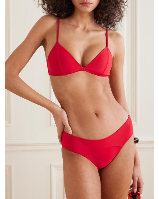 Lisa Marie Fernandez Red Giovanna Neoprene Bikini