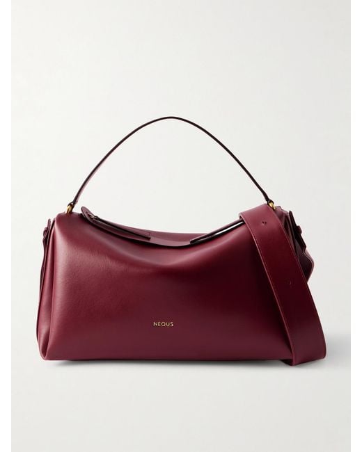 Neous Red Scorpius Leather Tote