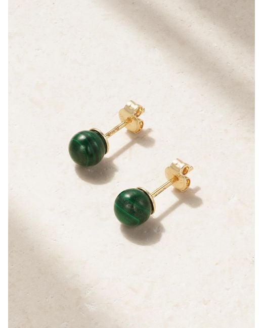 Mateo Natural 14-Karat Malachite Earrings