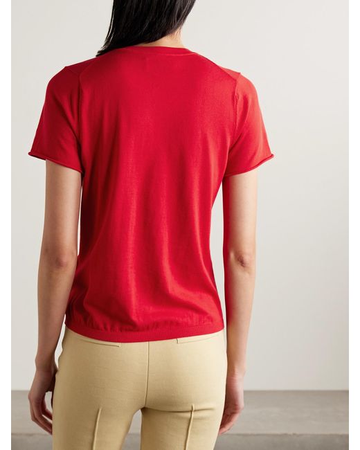 High Sport Red Owen Cotton T-Shirt
