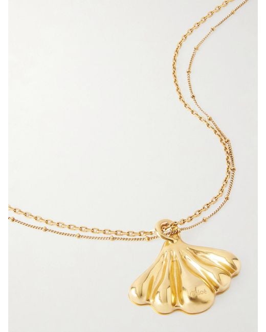 Chloé White Tone Necklace