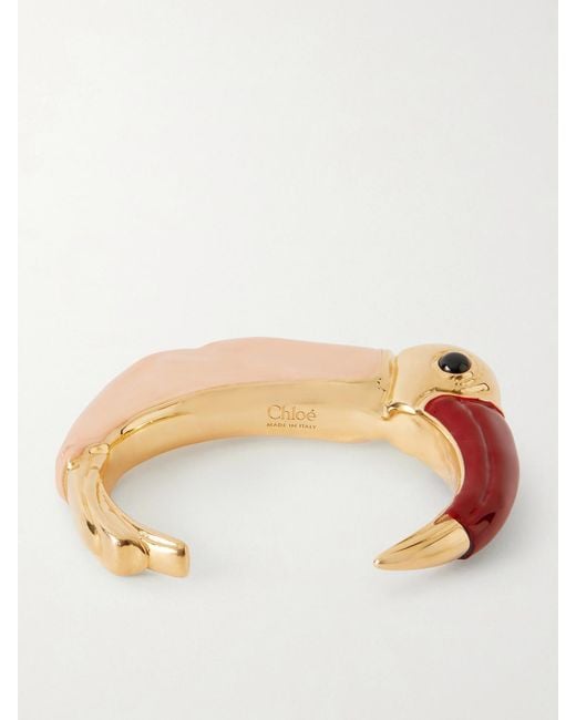 Chloé Natural Tone And Resin Cuff