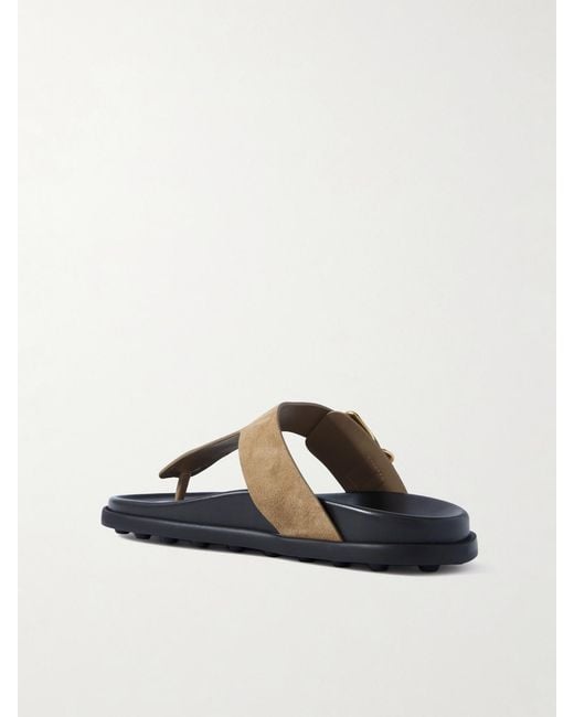 Tod's Brown Suede Sandals