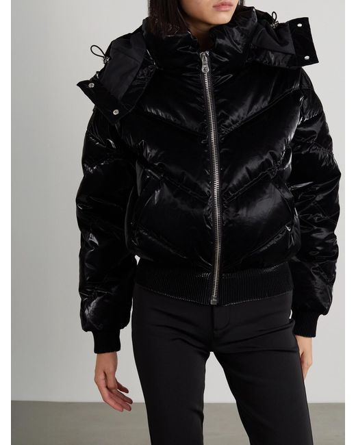 CORDOVA Black The Niseko Hooded Quilted Down Ski Jacket