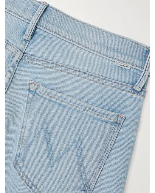 Mother Blue The Twister Flood Hoch Sitzende Jeans Mit Weitem Bein