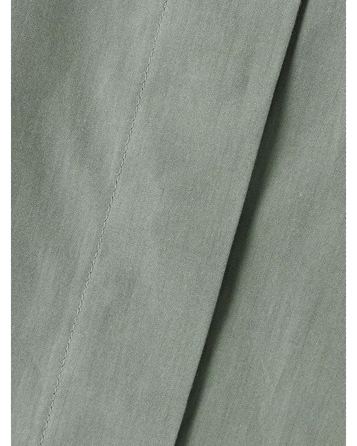 Robe-Chemise Midi En Popeline De Coton À Ceinture Viale Max Mara en coloris Green