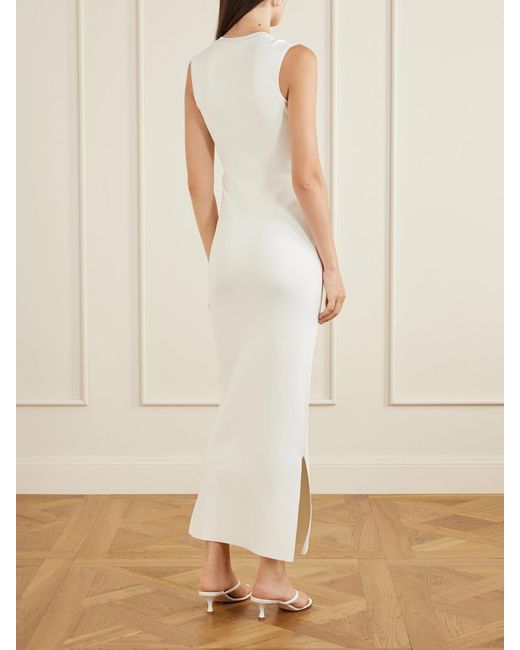 Stella McCartney White Jersey Midi Dress
