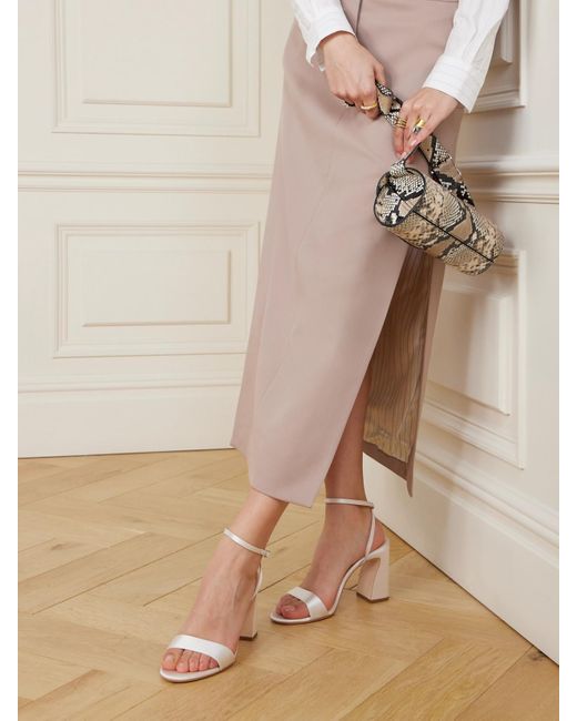 Loeffler Randall Natural Malia Satin Sandals