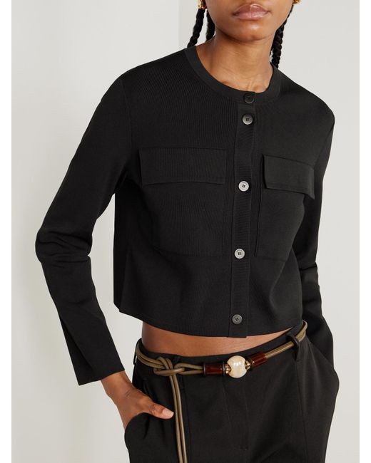 Joseph Black Stretch-Knit Jacket
