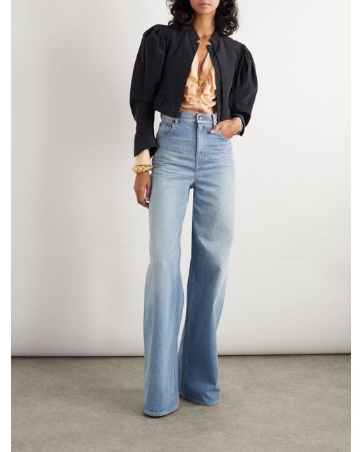 Chloé Blue High-Rise Wide-Leg Jeans