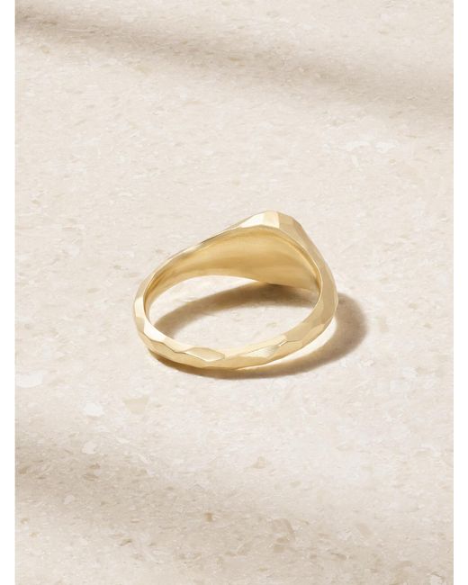 Octavia Elizabeth Natural Mini Octavia 18-Karat Diamond Signet Ring