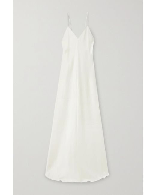 the row white gown
