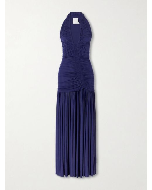 Christopher Esber Blue Orion Gathered Jersey Gown