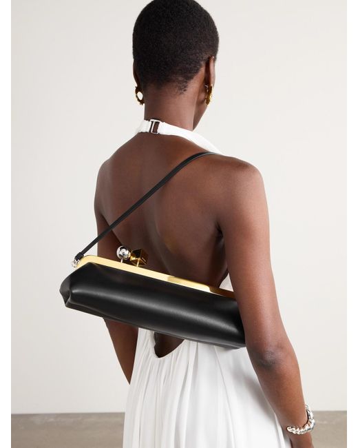 Pochette En Cuir Le Salon Jacquemus en coloris Black