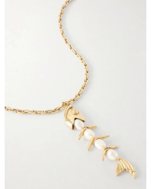 ALÉMAIS White Calypso-Tone And Pearl Necklace