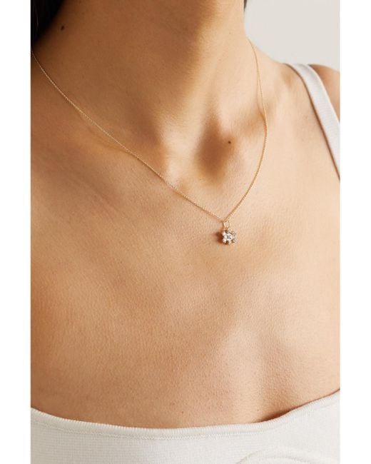 Sydney Evan Natural Small Eye 14-Karat Diamond Necklace